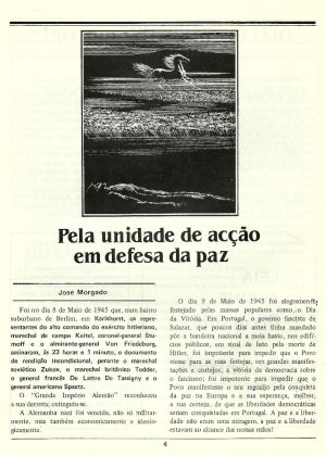 Pela unidade de accao em defesa da paz