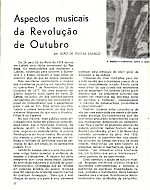 Aspectos musicais da Revolucao de Outubro